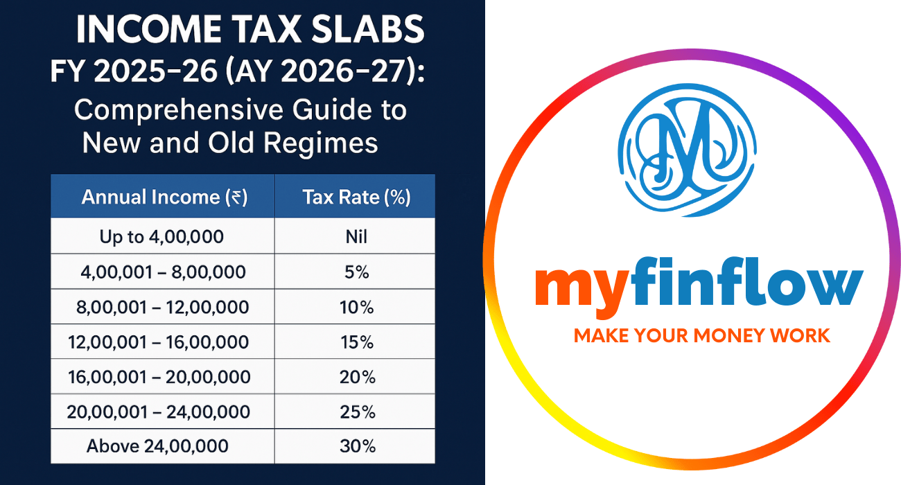 Income Tax Slabs FY 2025-26: New vs Old Regime Explained | Myfinflow